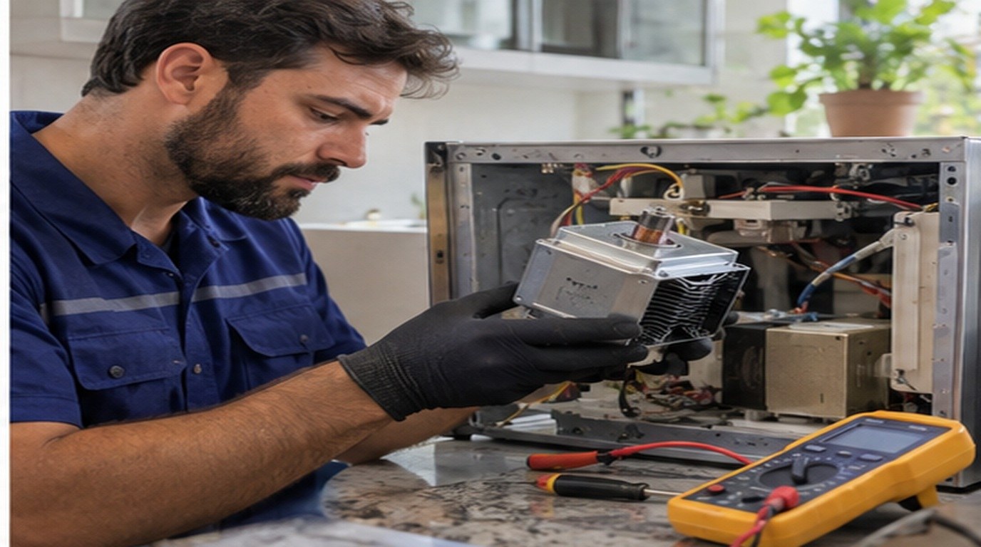 Conserto de micro-ondas em Vitória‑ES: troca do magnetron